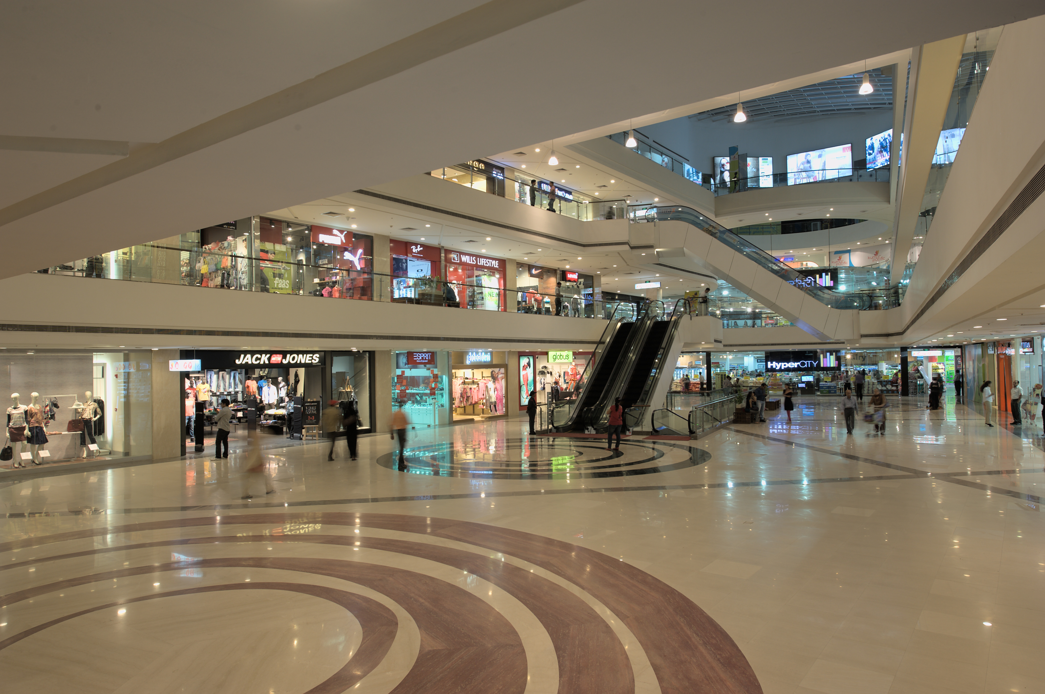 Interior view of Kumar Pacific Mall by Best Developers in Pune.