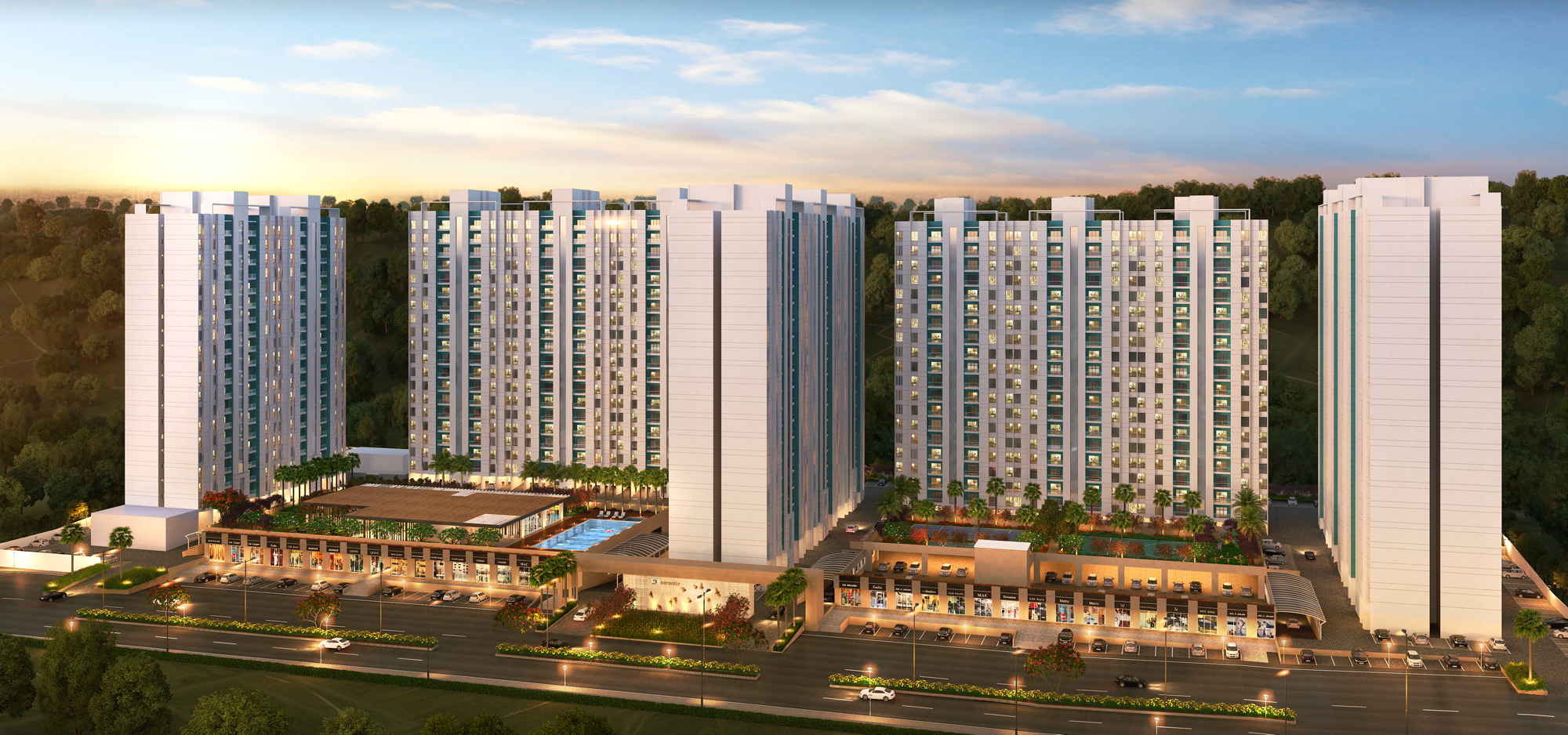 3 BHK Flats in Hinjewadi - Megapolis Project by Kumar Realty